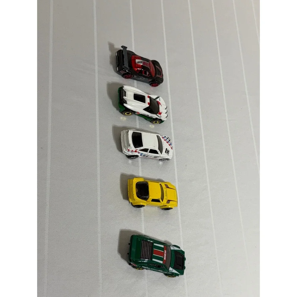 Hot Wheels 5-Car Loose Lot Exotic Race Cars & Rally (Porsche, Acura, Dimachinni)